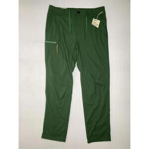 Men's REI Co-Op Trailmade 34X32 Green Water Repel Stretch Hike Pants P143